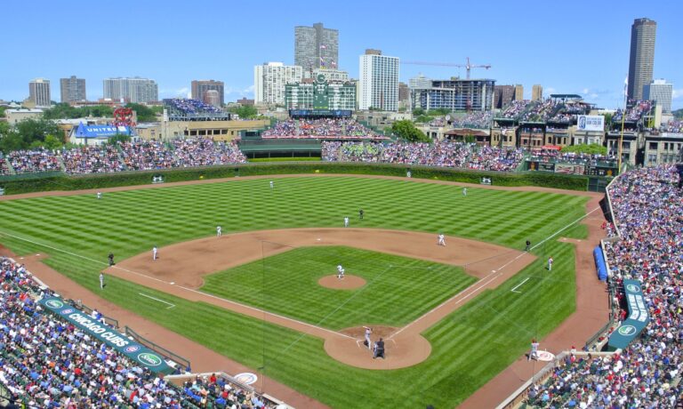 IL_Chicago_WrigleyField_Credit_RexHammock_Flickr_CCBY-SA2.0– Wrigley Field, Chicago; Photo Credit Rex Hammock, CC BY-SA 2.0